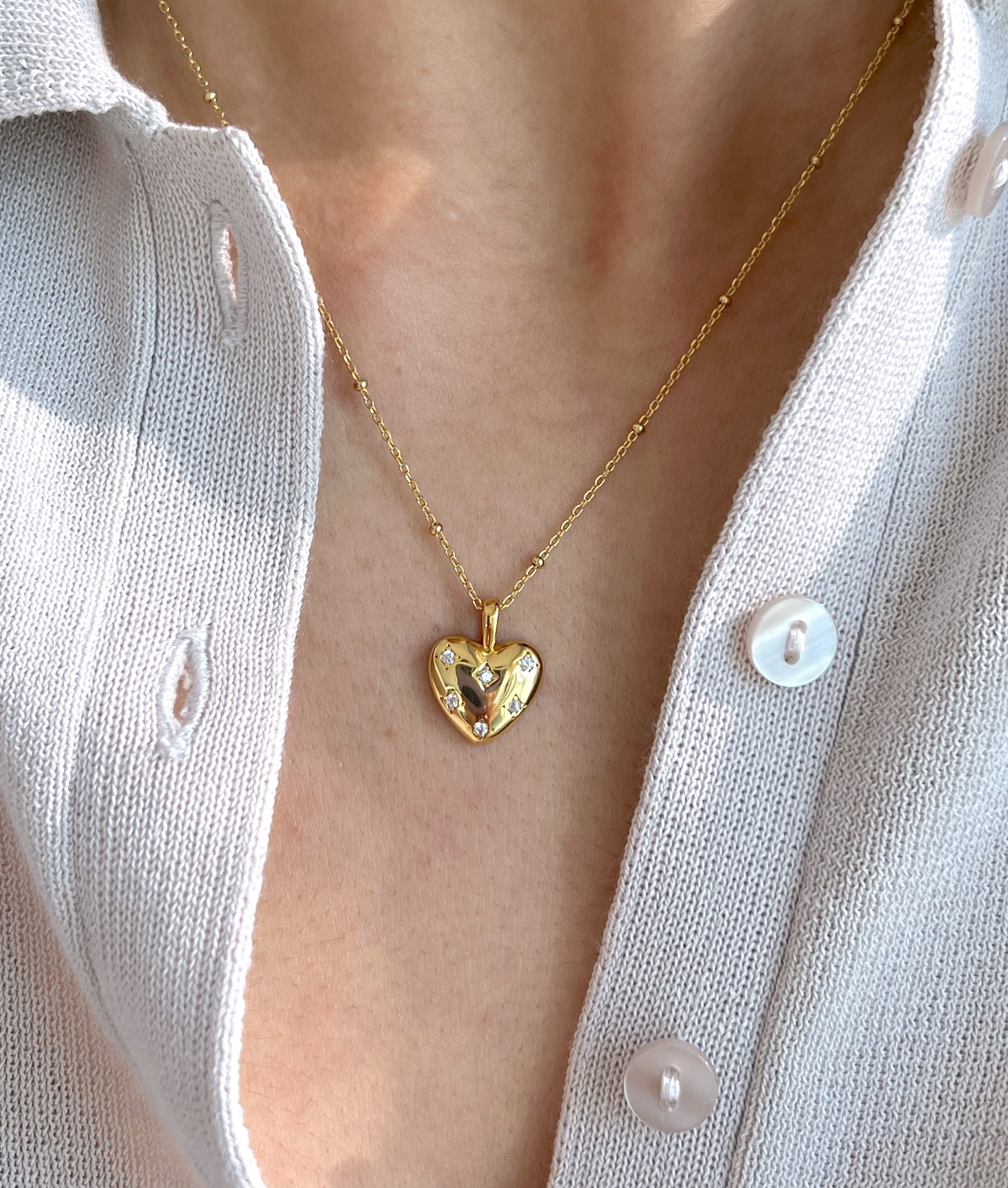 Meine Diamant-Herz-Halskette